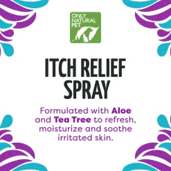 Only Natural Pet Itch Relief Spray with Aloe + Tea Tree for Dogs