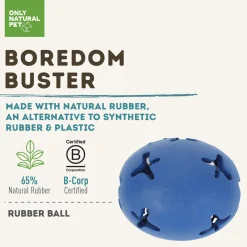 Only Natural Pet Natural Rubber Boredom Buster Treat Stuffer Dog Toys