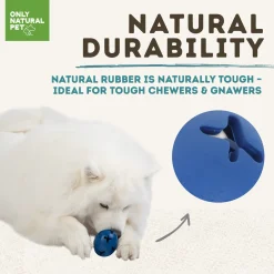 Only Natural Pet Natural Rubber Boredom Buster Treat Stuffer Dog Toys