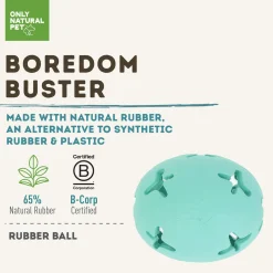 Only Natural Pet Natural Rubber Boredom Buster Treat Stuffer Dog Toys