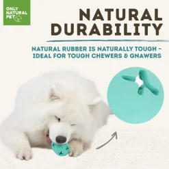 Only Natural Pet Natural Rubber Boredom Buster Treat Stuffer Dog Toys