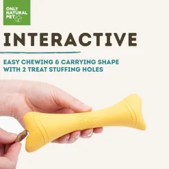 Only Natural Pet Natural Rubber Boredom Buster Treat Stuffer Dog Toys