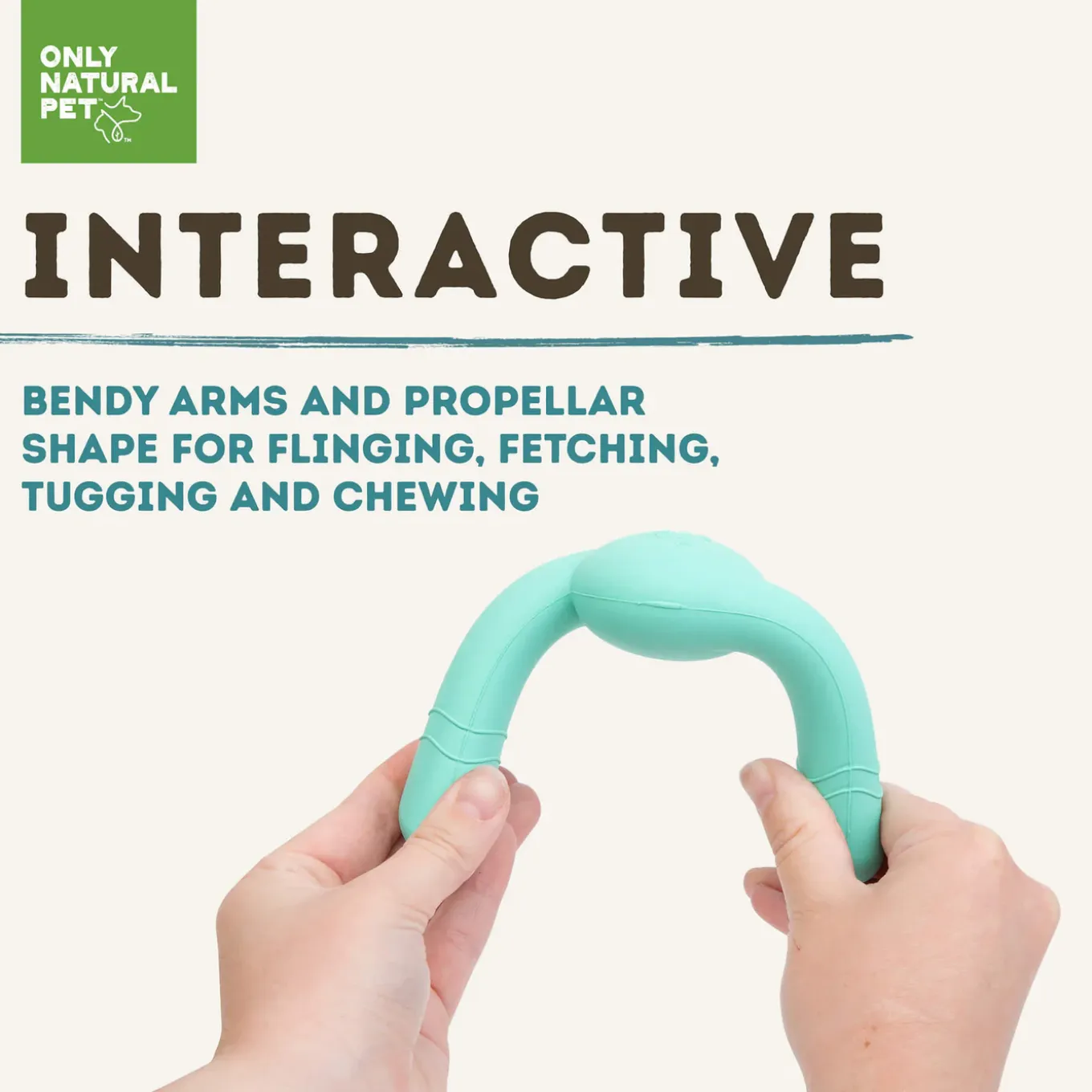Only Natural Pet Natural Rubber Bond Building Fetch and Tug Dog Toys