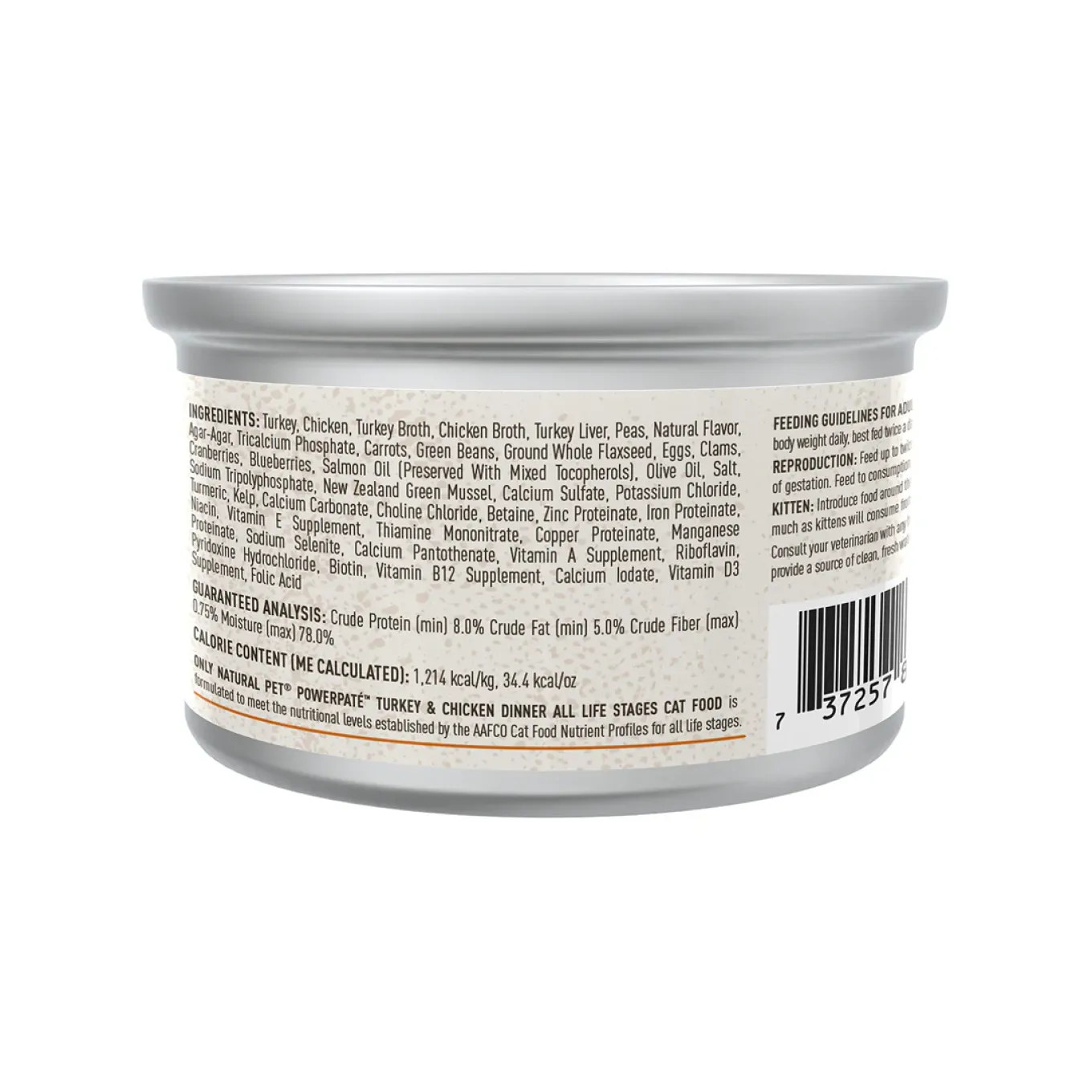 Only Natural Pet PowerPate Grain-Free Wet Cat Food
