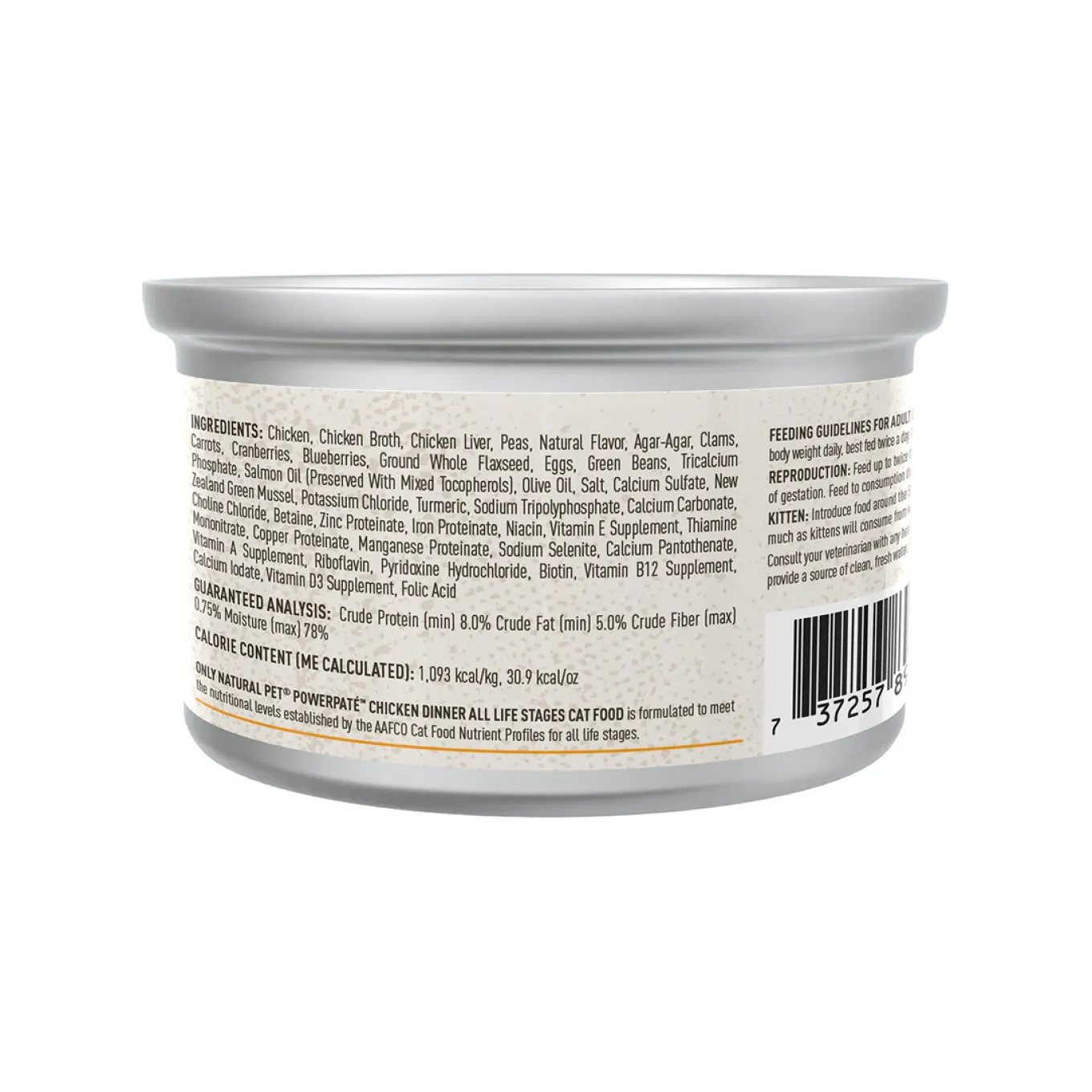 Only Natural Pet PowerPate Grain-Free Wet Cat Food
