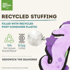 Only Natural Pet Sea Creatures Recycled Plush Dog Toys