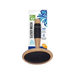 Only Natural Pet Slicker Brush with Bamboo Handle for Dogs