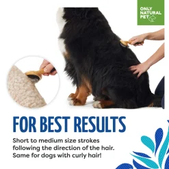 Only Natural Pet Slicker Brush with Bamboo Handle for Dogs