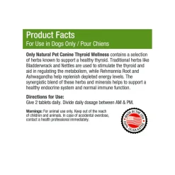 Only Natural Pet Canine Thyroid Wellness Supplement for Dogs