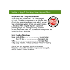 Only Natural Pet Complete Gut Health Complex Probiotics & Digestive Enzymes for Dogs & Cats