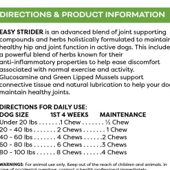 Only Natural Pet Easy Strider Hip and Joint Dog Supplement Soft Chews