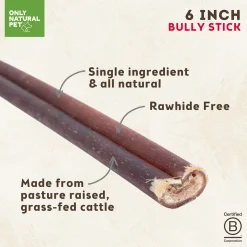 Only Natural Pet Free Range Bully Sticks for Dogs