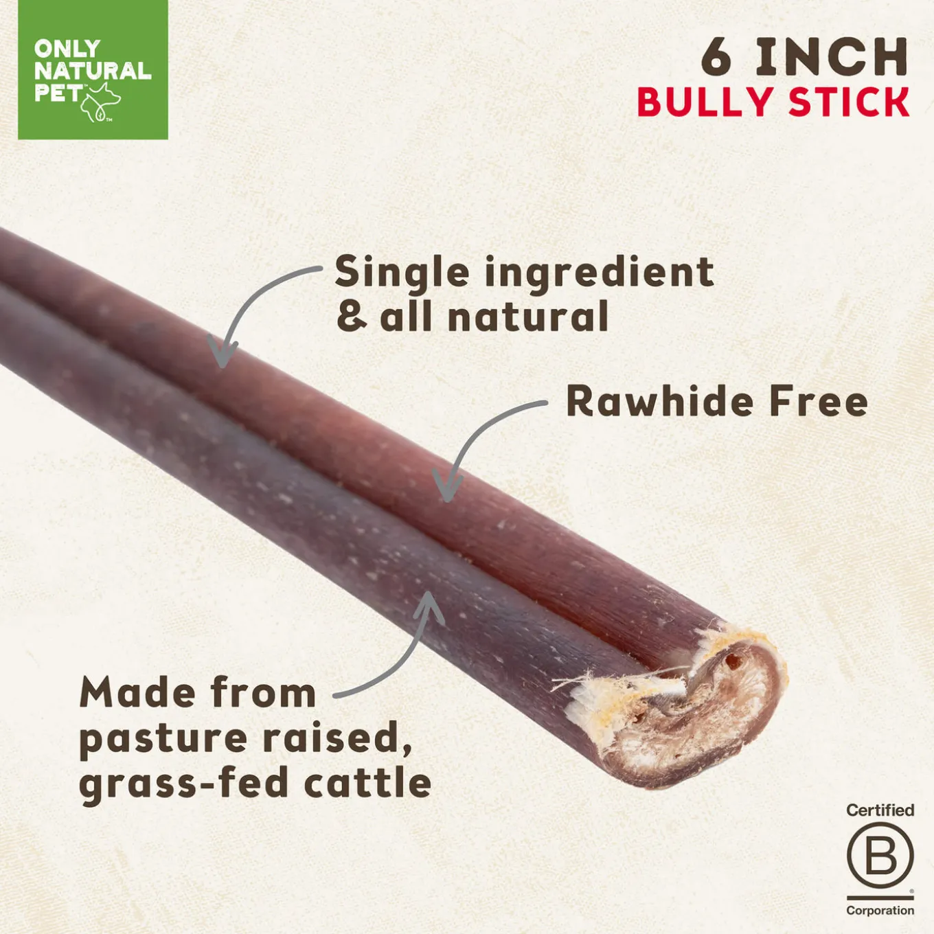 Only Natural Pet Free Range Bully Sticks for Dogs