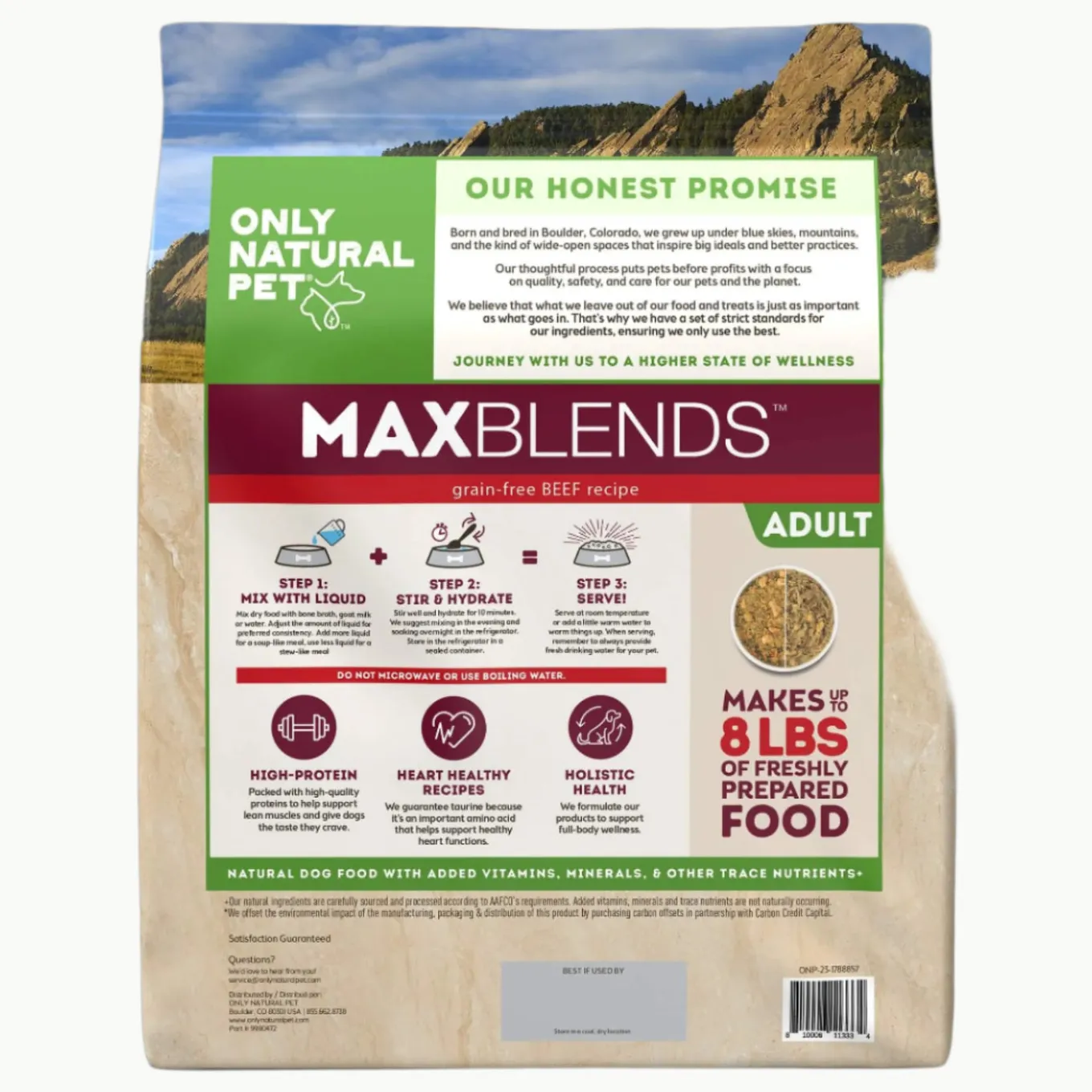 Only Natural Pet MaxBlends Grain-Free Dehydrated Dog Food