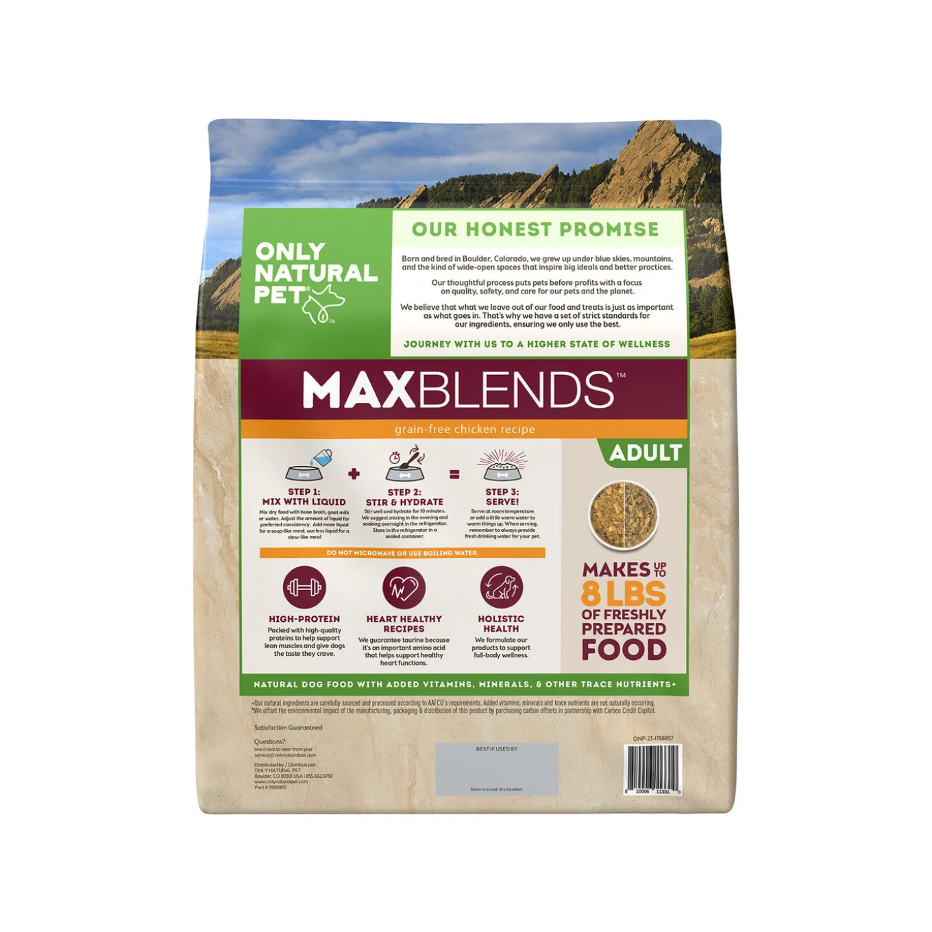 Only Natural Pet MaxBlends Grain-Free Dehydrated Dog Food