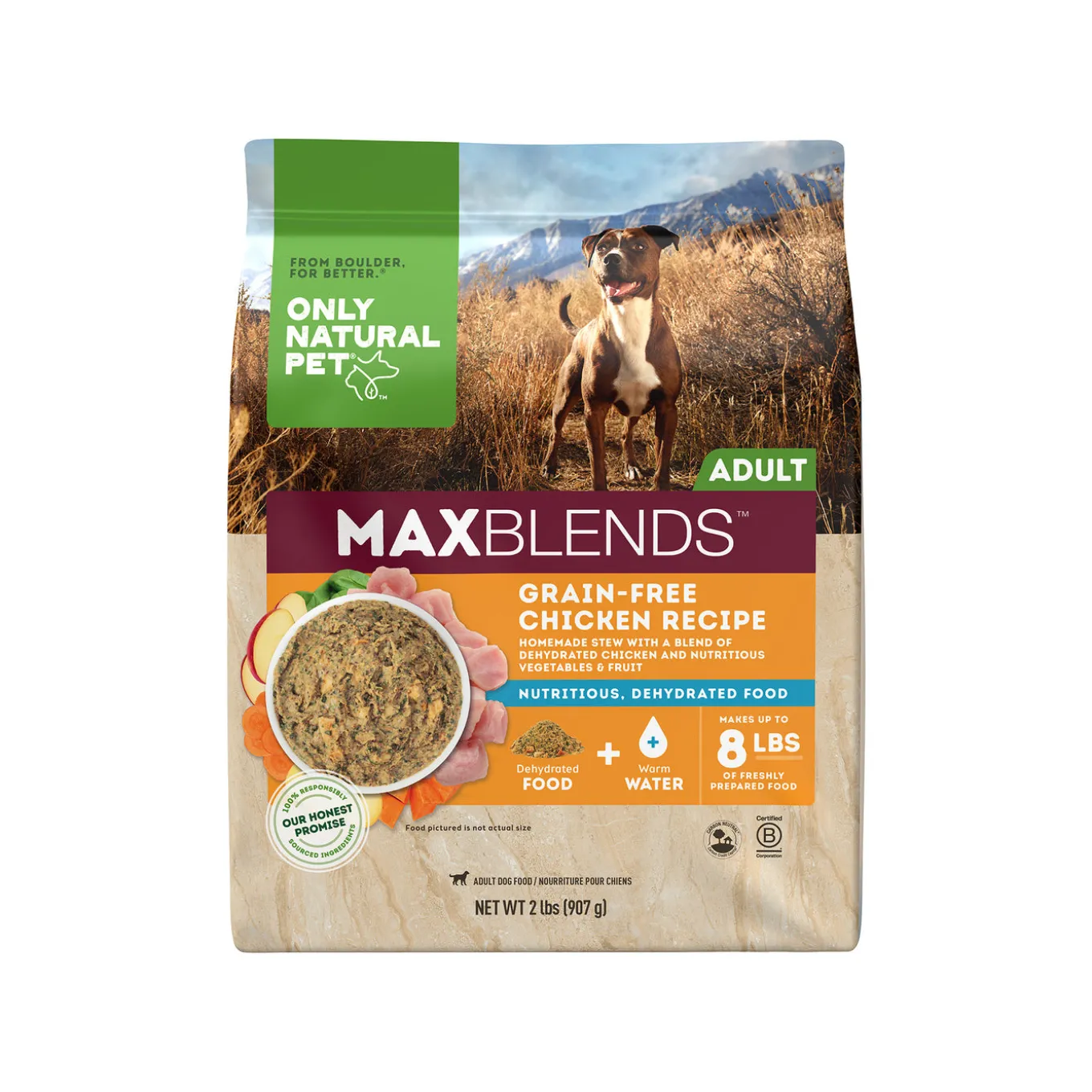 Only Natural Pet MaxBlends Grain-Free Dehydrated Dog Food