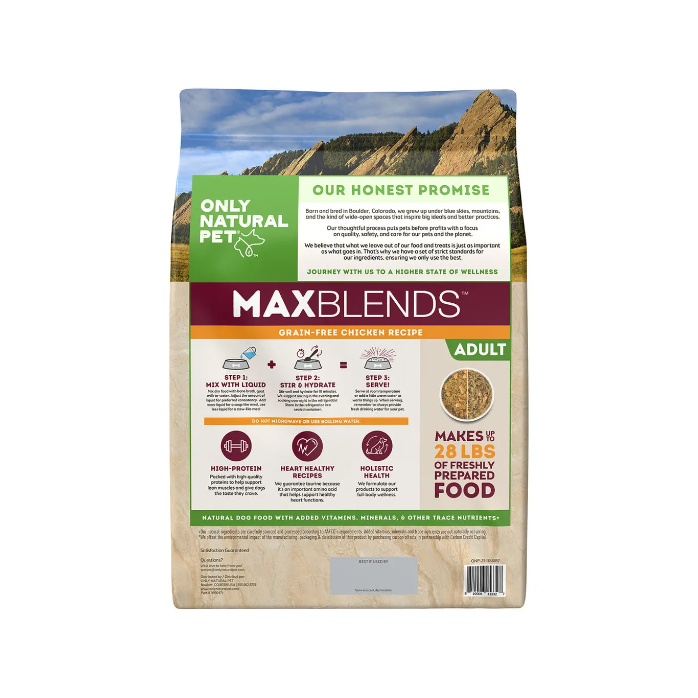 Only Natural Pet MaxBlends Grain-Free Dehydrated Dog Food