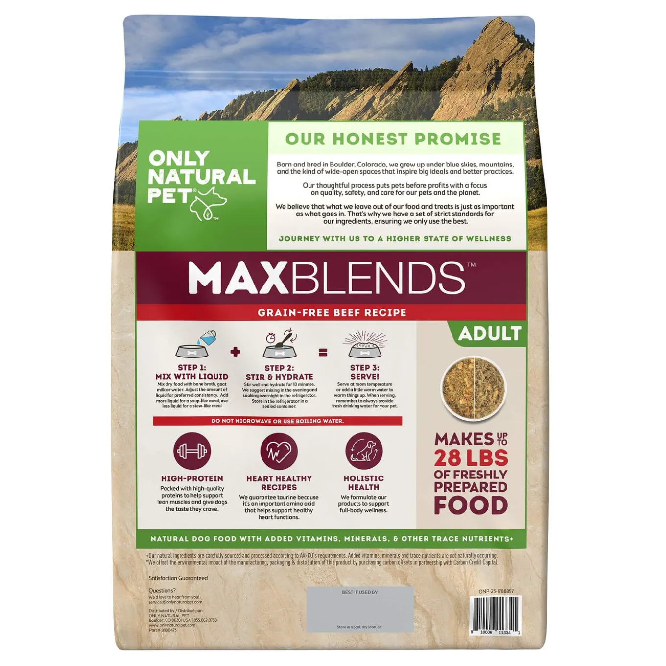 Only Natural Pet MaxBlends Grain-Free Dehydrated Dog Food