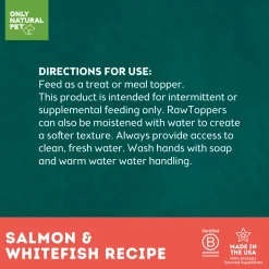 Only Natural Pet Raw Toppers Freeze-Dried Recipe Meal Topper for Dogs