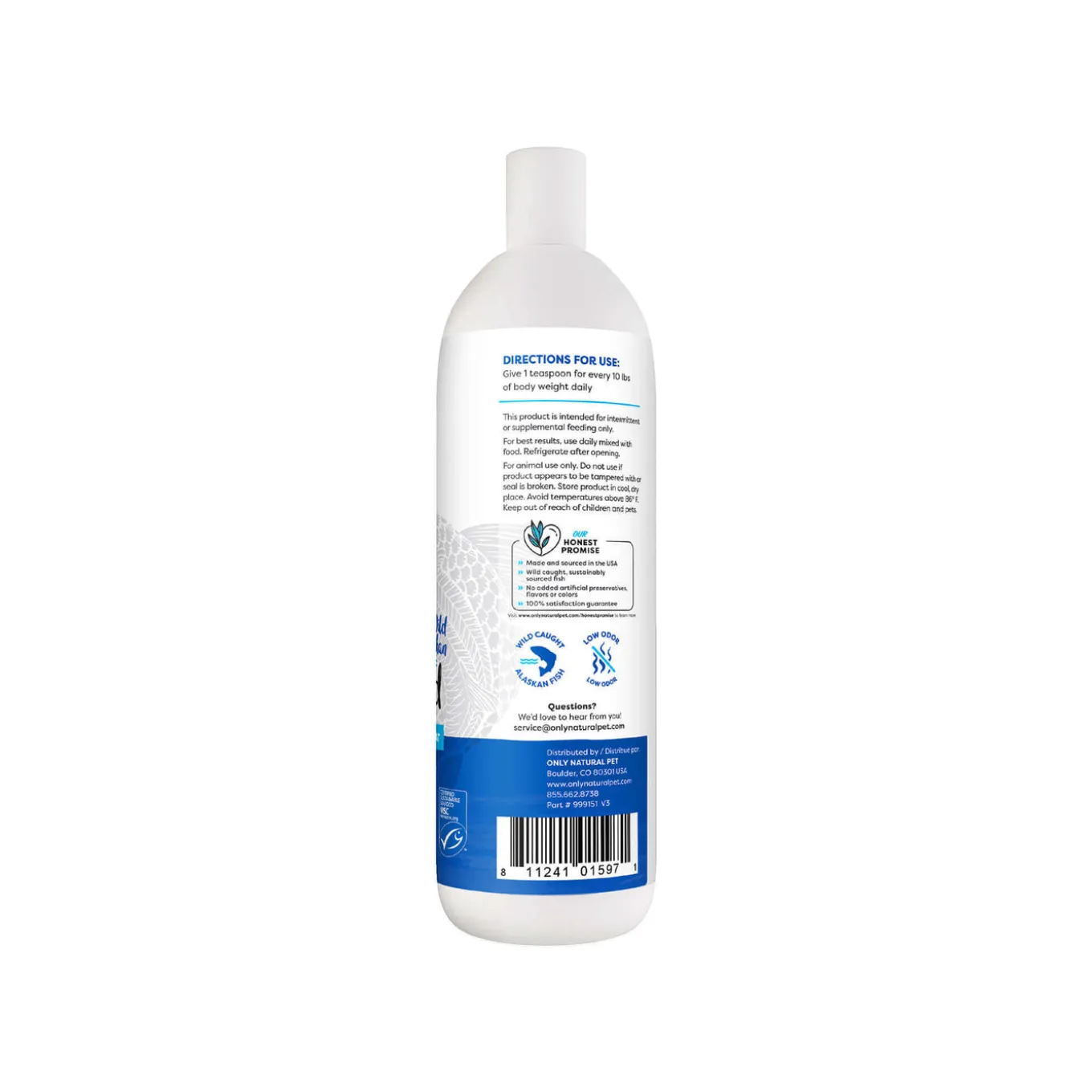Only Natural Pet Wild Alaskan Salmon Oil Blend for Dogs & Cats
