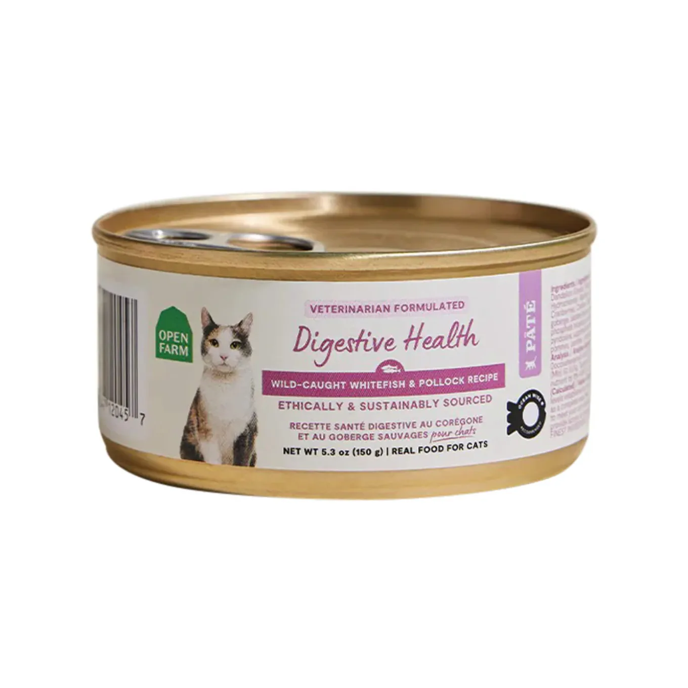 Open Farm Whitefish & Pollock Digestive Health Pate Cat Food