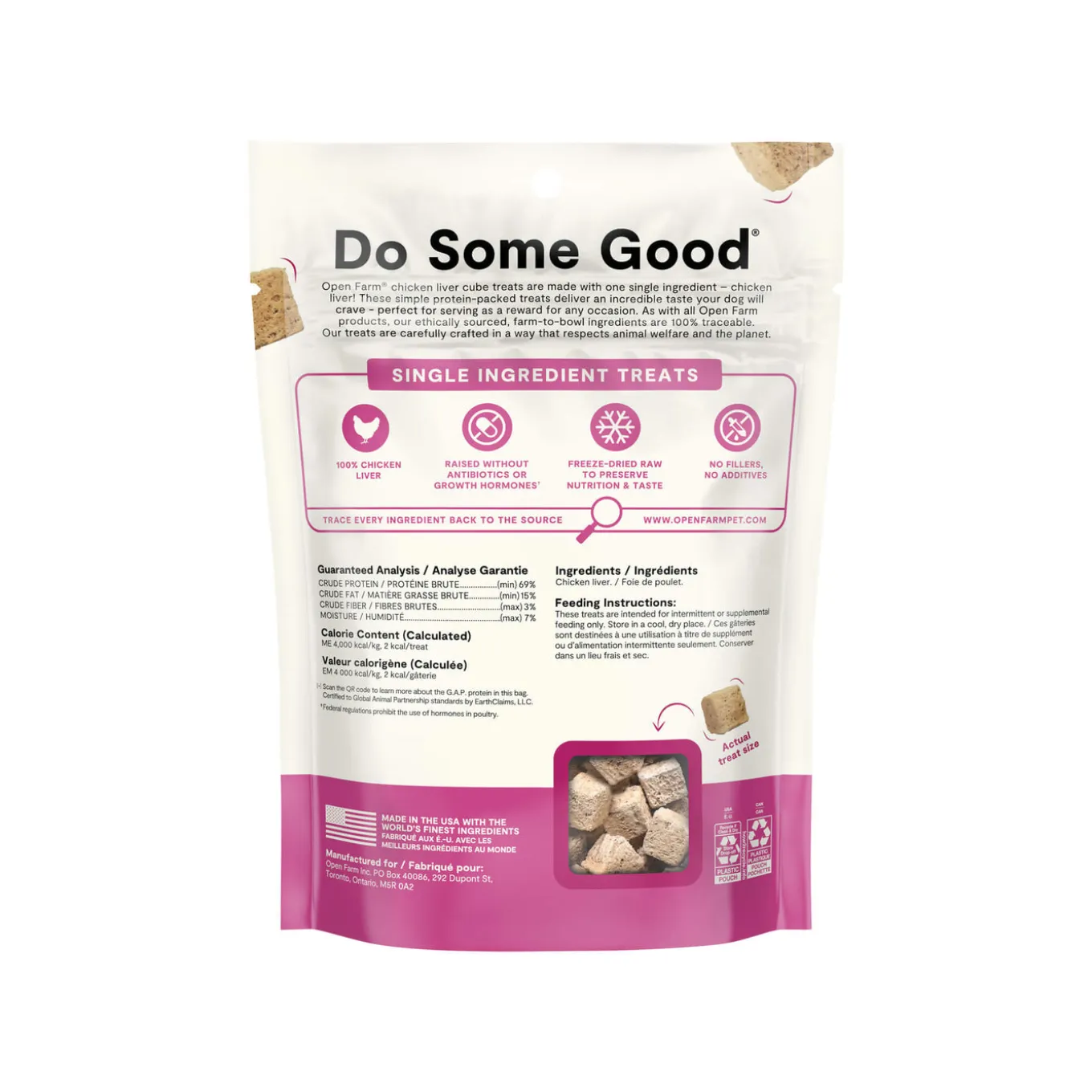 Open Farm Freeze-Dried Dog Treats 3oz