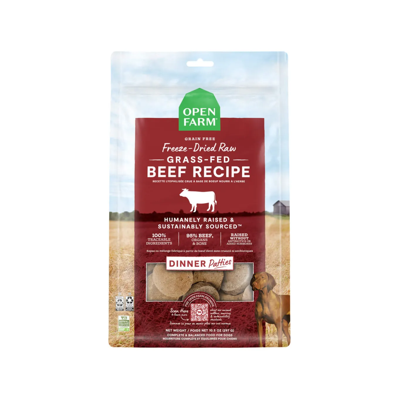Open Farm Freeze Dried Patties Raw Dog Food