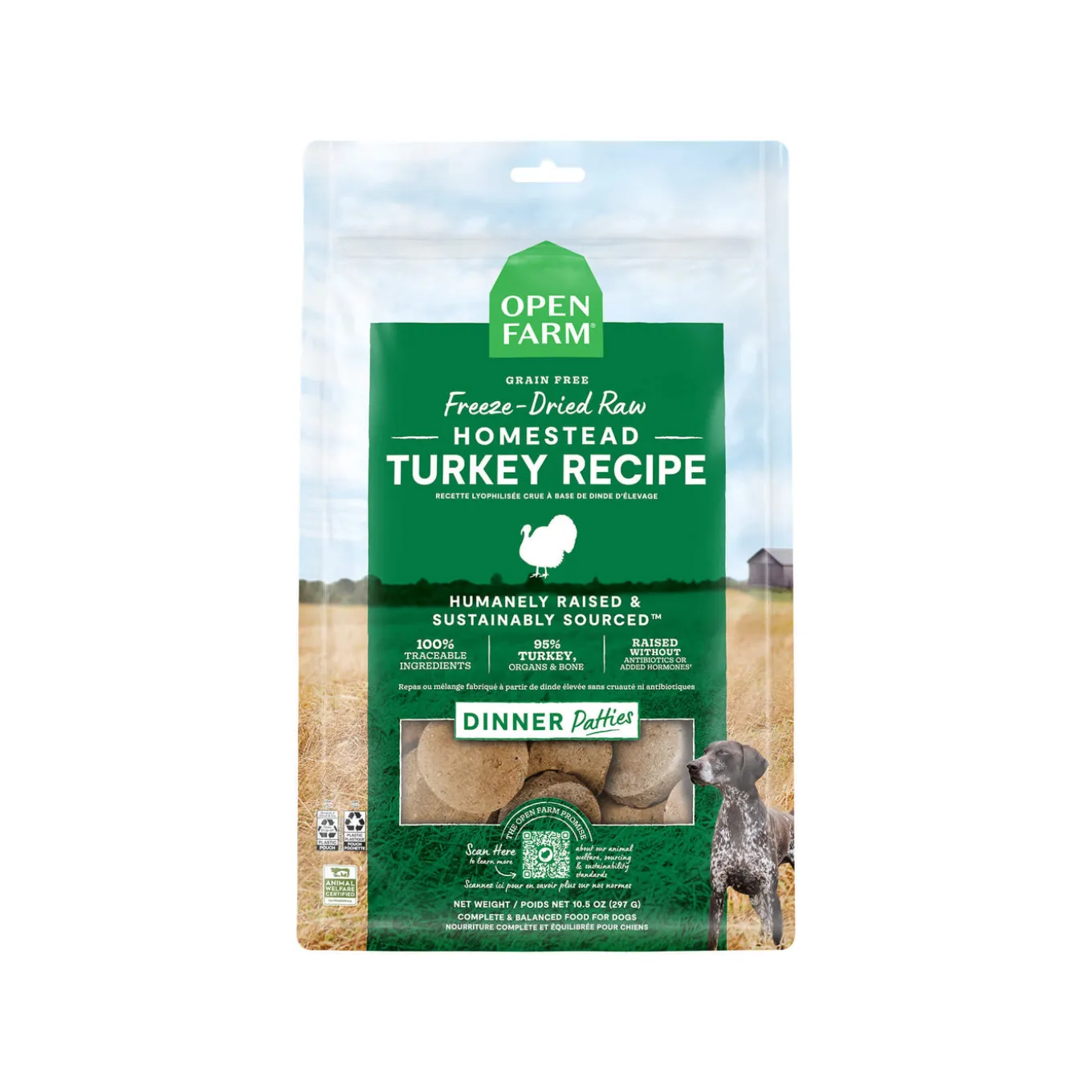 Open Farm Freeze Dried Patties Raw Dog Food