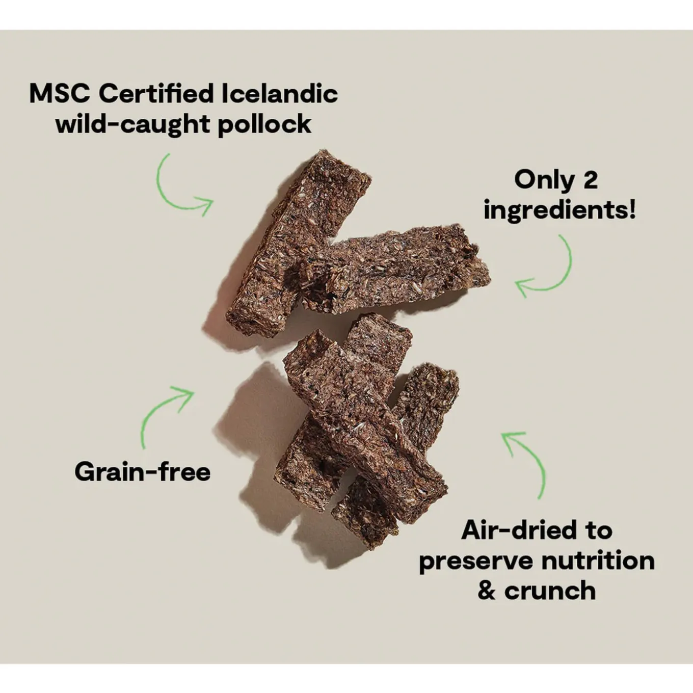 Open Farm Icelandic Air Dried Dog Treat Bars 4.1 oz