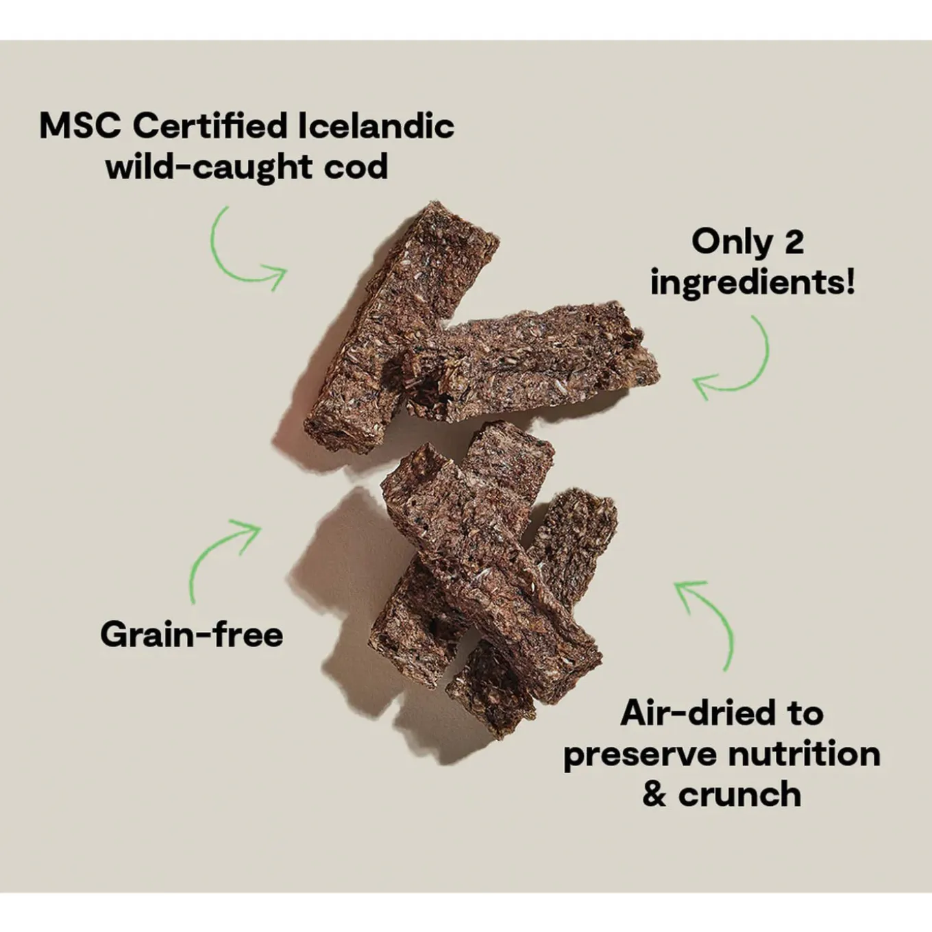 Open Farm Icelandic Air Dried Dog Treat Bars 4.1 oz