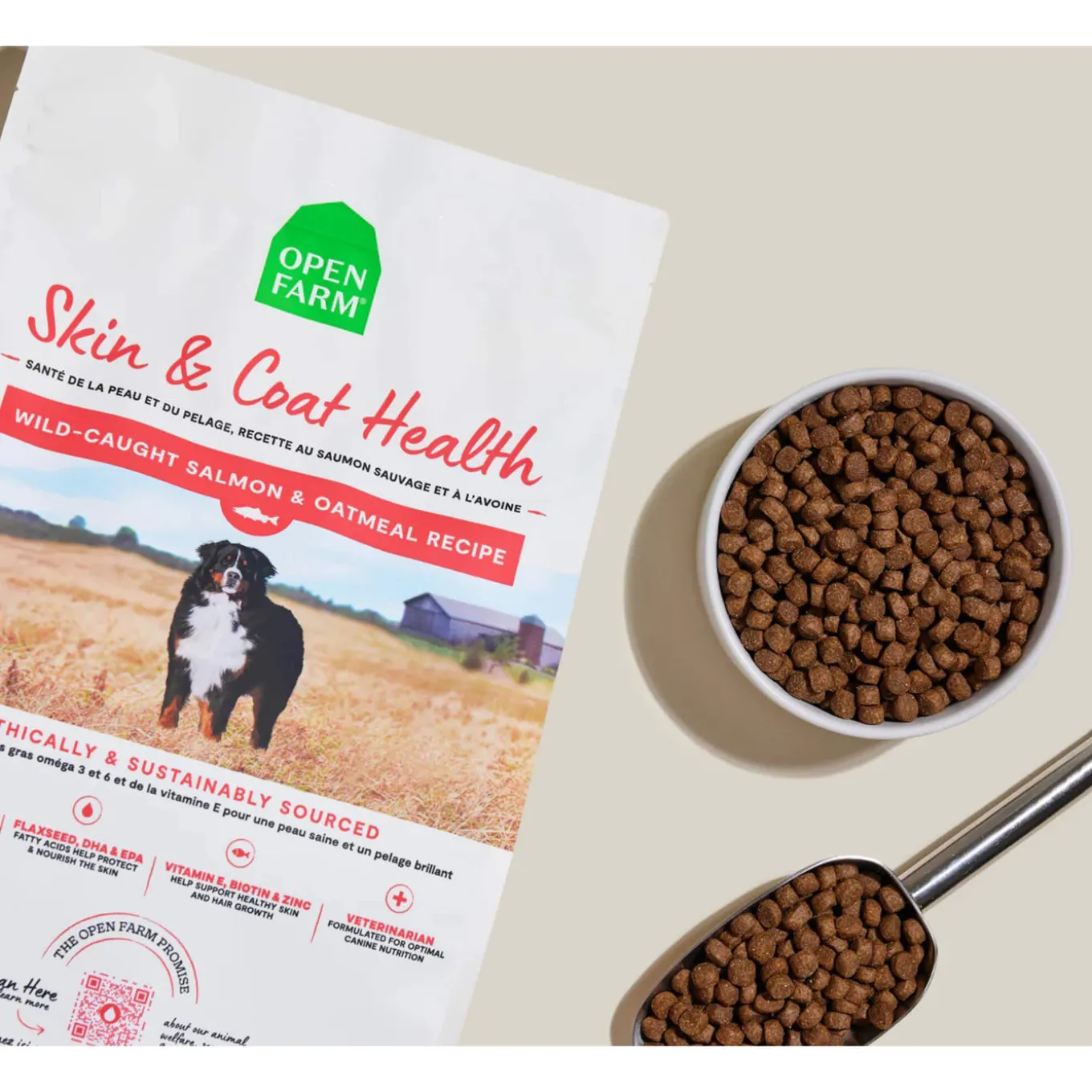 Open Farm Skin & Coat Health Salmon & Oatmeal Dry Dog Food