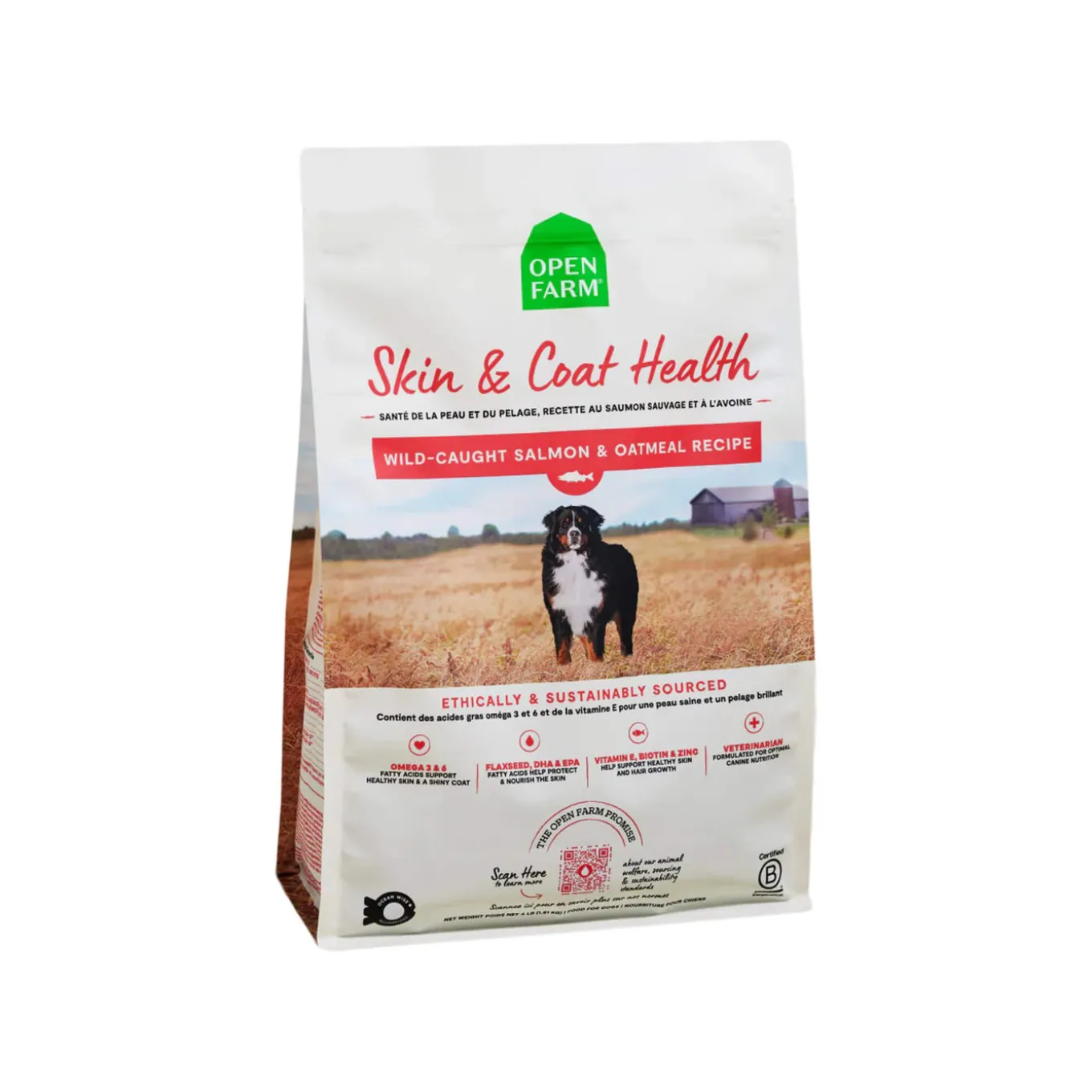 Open Farm Skin & Coat Health Salmon & Oatmeal Dry Dog Food