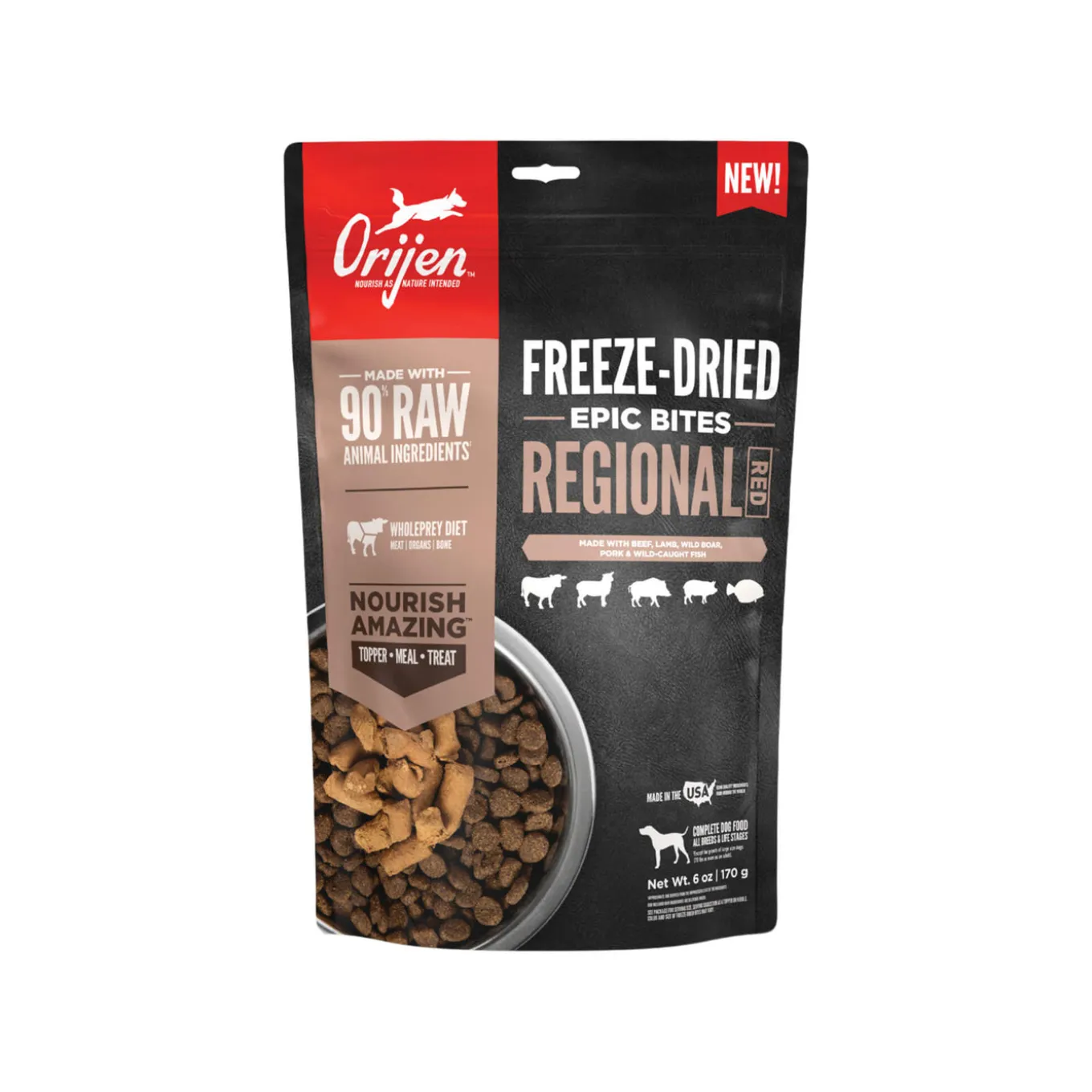 Orijen Epic Freeze Dried Dog Food 6oz