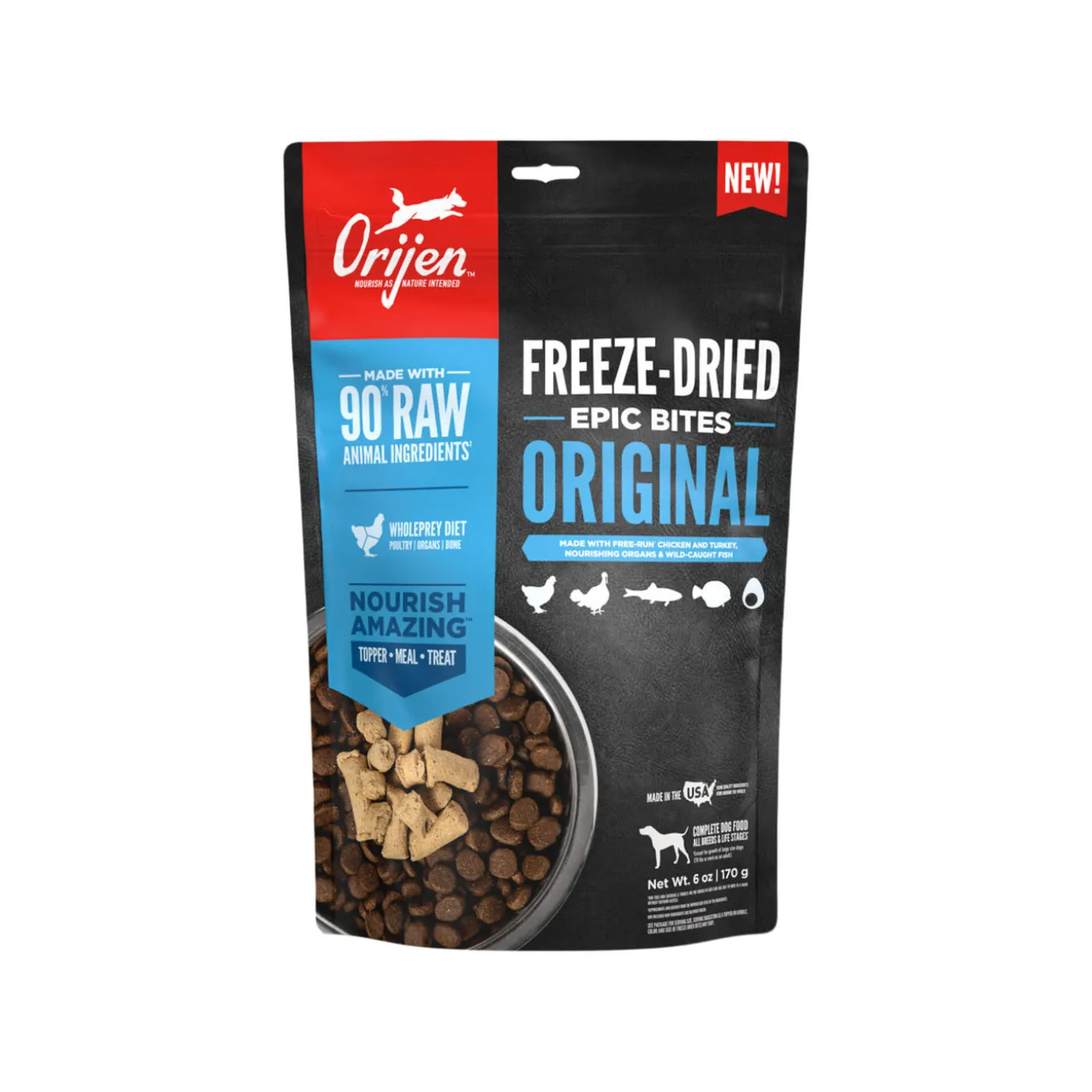 Orijen Epic Freeze Dried Dog Food 6oz