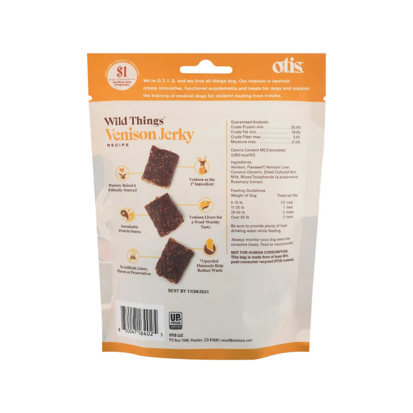 O.T.I.S. Wild Things Jerky Treats for Dogs
