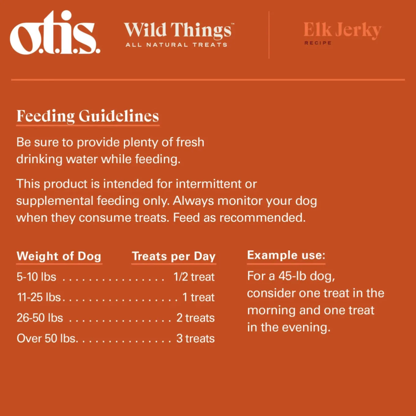 O.T.I.S. Wild Things Jerky Treats for Dogs