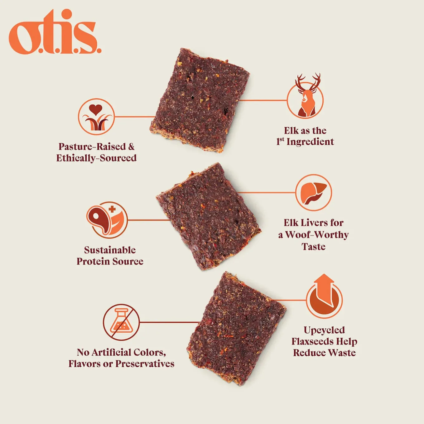O.T.I.S. Wild Things Jerky Treats for Dogs