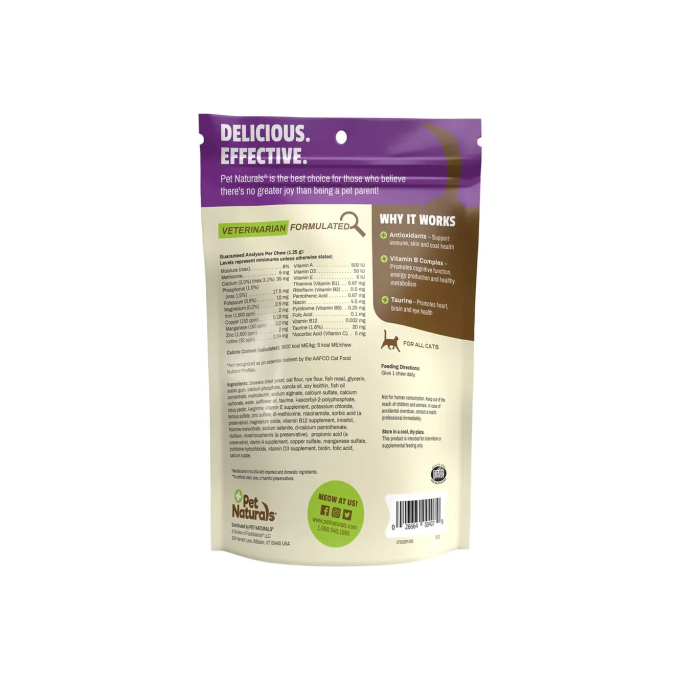Pet Naturals Daily Multivitamin for Cats