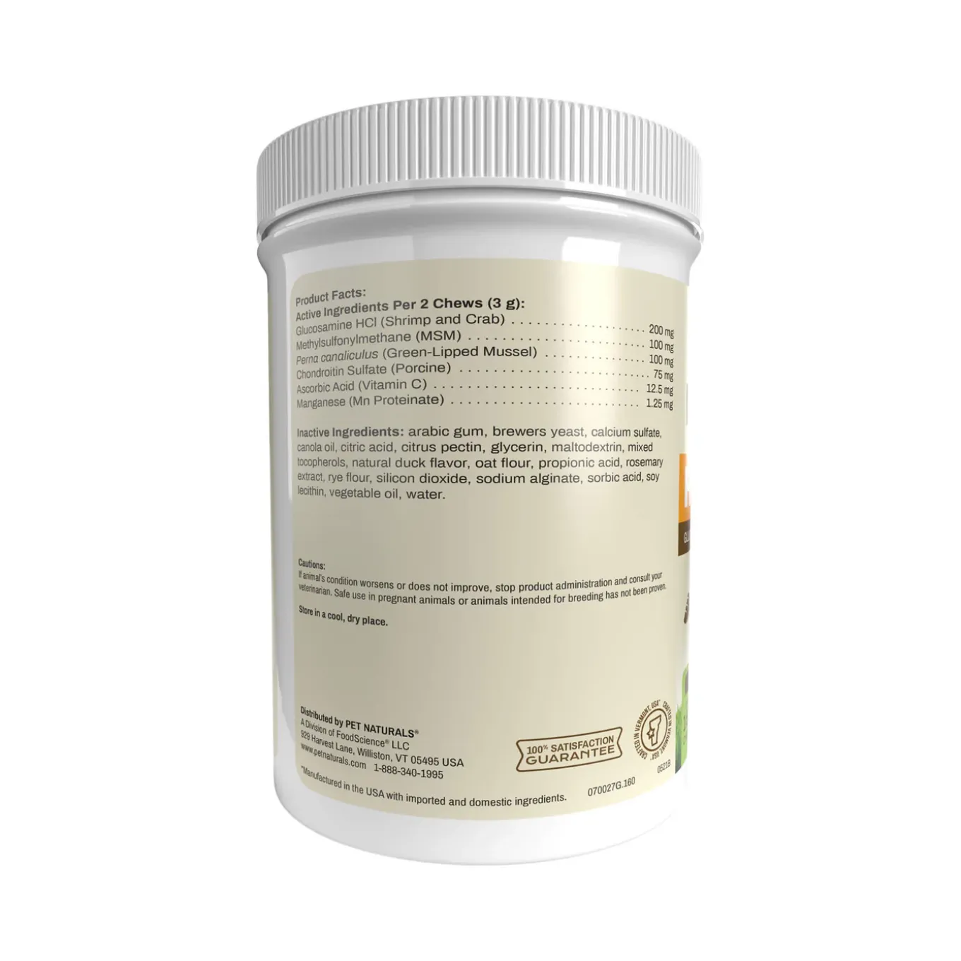 Pet Naturals Hip and Joint Supplements for Dogs and Cats
