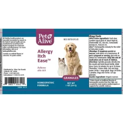 PetAlive Allergy Itch Ease Homeopathic Remedy for Dogs & Cats