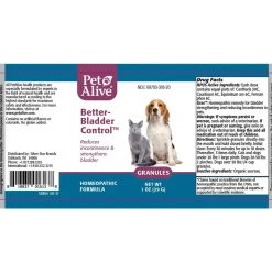 PetAlive Better-Bladder Control Homeopathic Remedy for Dogs & Cats