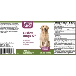 PetAlive Cushex Drops-S Herbal Supplement for Cushing's in Dogs & Cats
