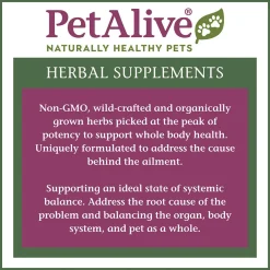 PetAlive Kidney Support Herbal Supplement for Dogs & Cats