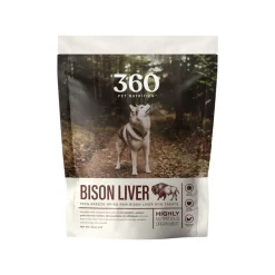 360 Pet Nutrition Freeze Dried Liver Treats for Dogs