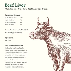 360 Pet Nutrition Freeze Dried Liver Treats for Dogs