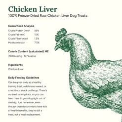 360 Pet Nutrition Freeze Dried Liver Treats for Dogs