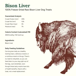 360 Pet Nutrition Freeze Dried Liver Treats for Dogs