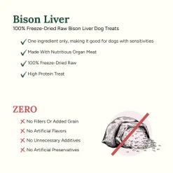 360 Pet Nutrition Freeze Dried Liver Treats for Dogs