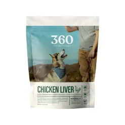 360 Pet Nutrition Freeze Dried Liver Treats for Dogs