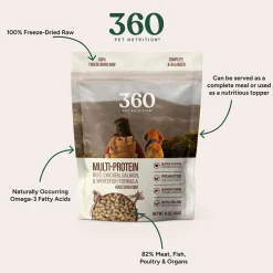360 Pet Nutrition Freeze Dried Raw Complete Meal for Dogs